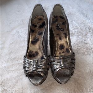 Sam Edelman Gold Wedges